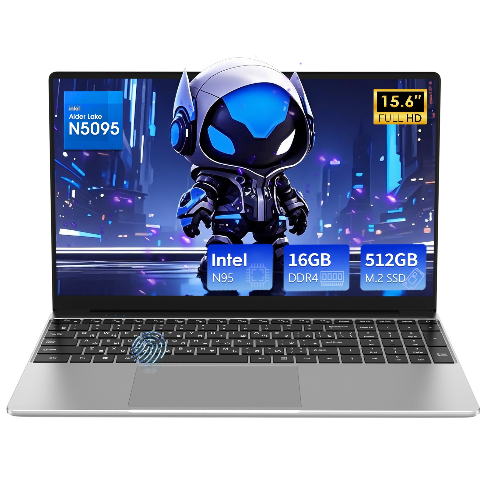 Laptop de 15.6 inchi 16GB 512 GB Celeron N5095